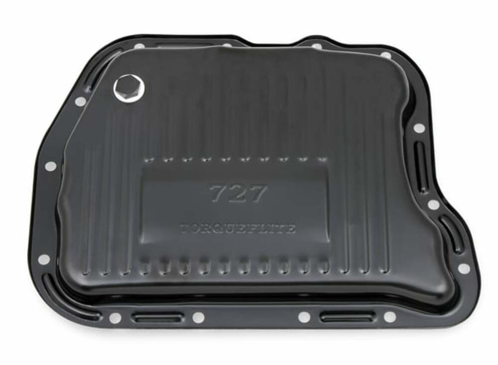 Mr. Gasket transmission oil pan black steel 9745BMRG aluminum 2493
