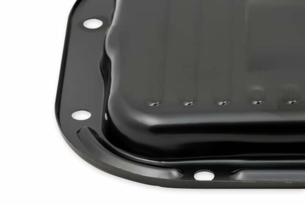 Mr. Gasket transmission oil pan black steel 9745BMRG aluminum 2493