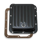 Mr. Gasket transmission oil pan black steel 9755BMRG Ford aluminum 2493