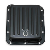 Mr. Gasket transmission oil pan black steel 9755BMRG Ford aluminum 2493