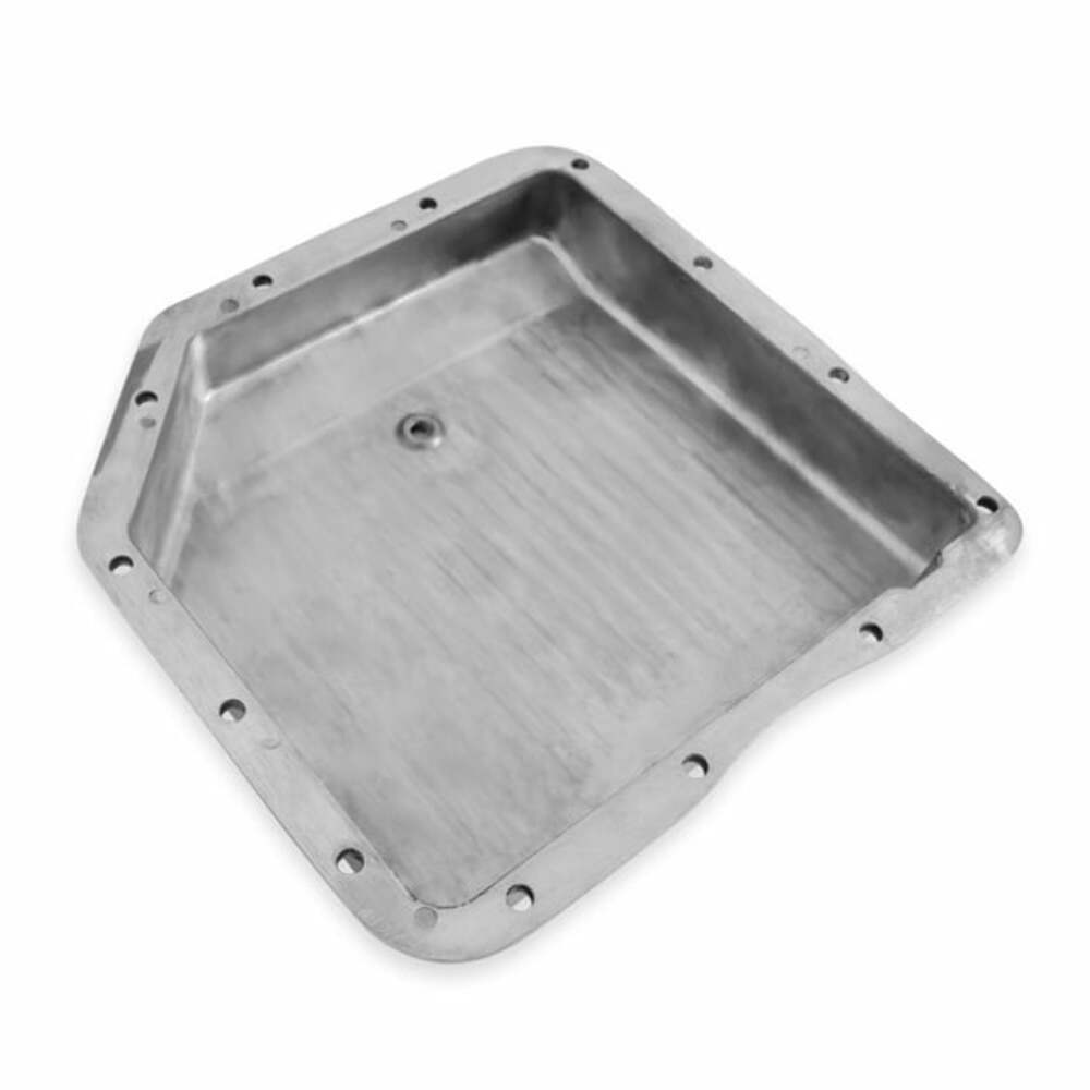 Mr. Gasket transmission oil pan polished aluminum Chevy steel 9791G