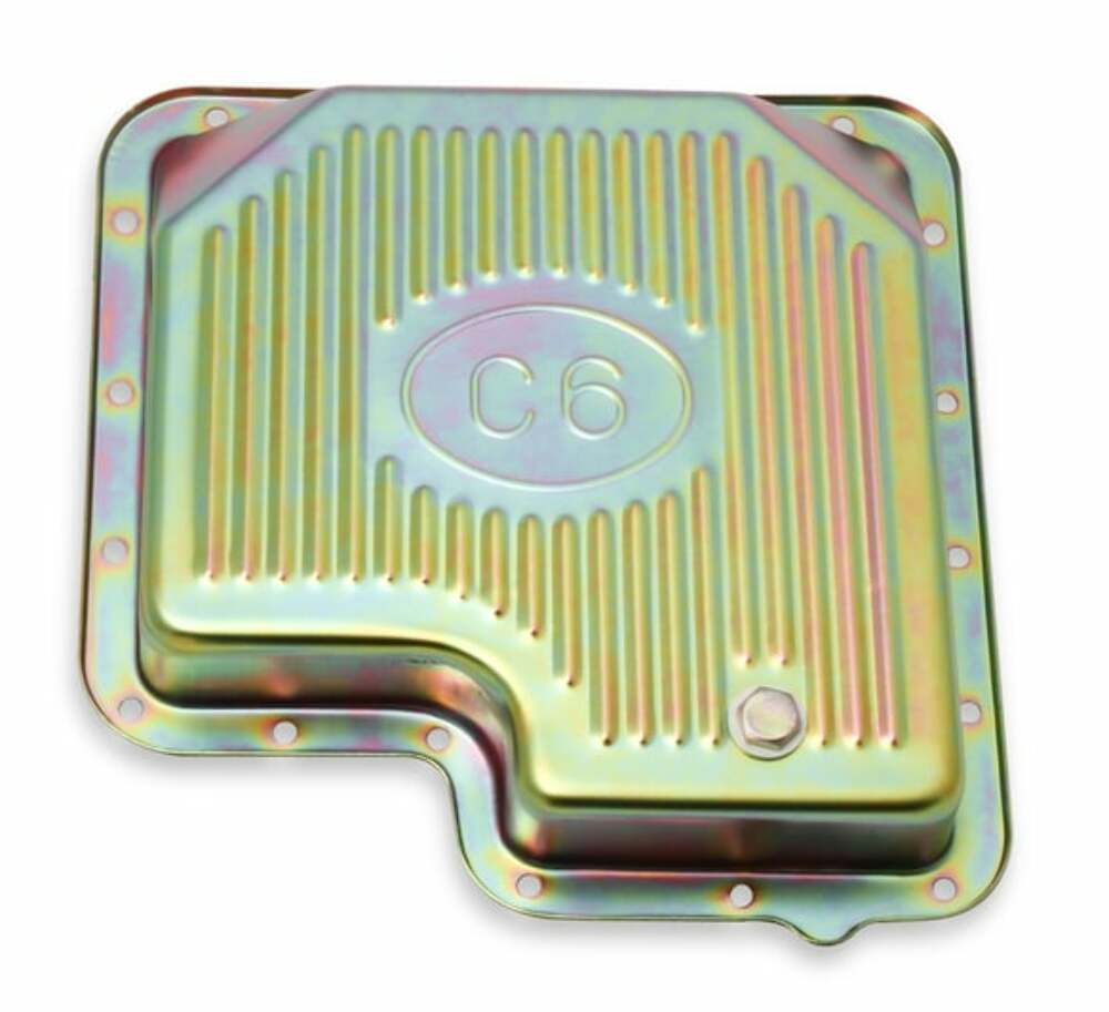 Mr. Gasket transmission oil pan zinc 9756ZMRG Ford aluminum steel 2493