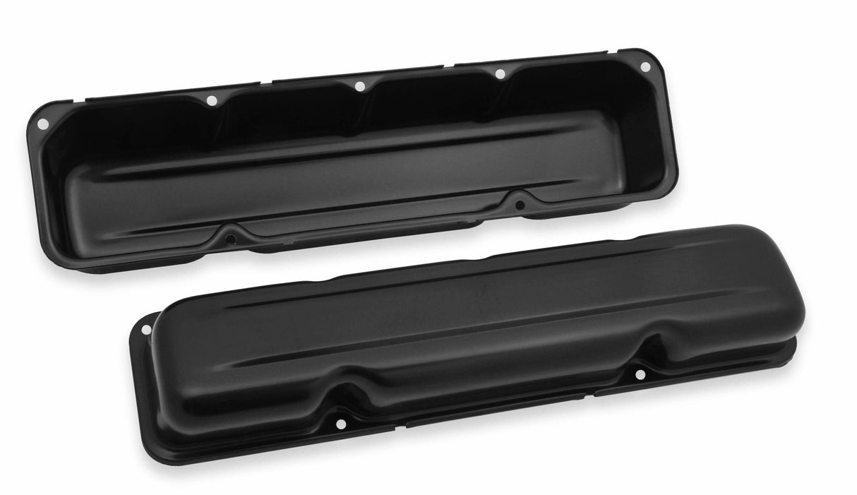 Mr. Gasket valve cover black 9830BMRG chrome steel 2493