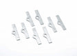 Mr. Gasket valve cover hold down brackets SBC Chevy chrome steel 3681