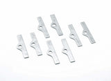 Mr. Gasket valve cover hold down brackets SBC Chevy chrome steel 3681