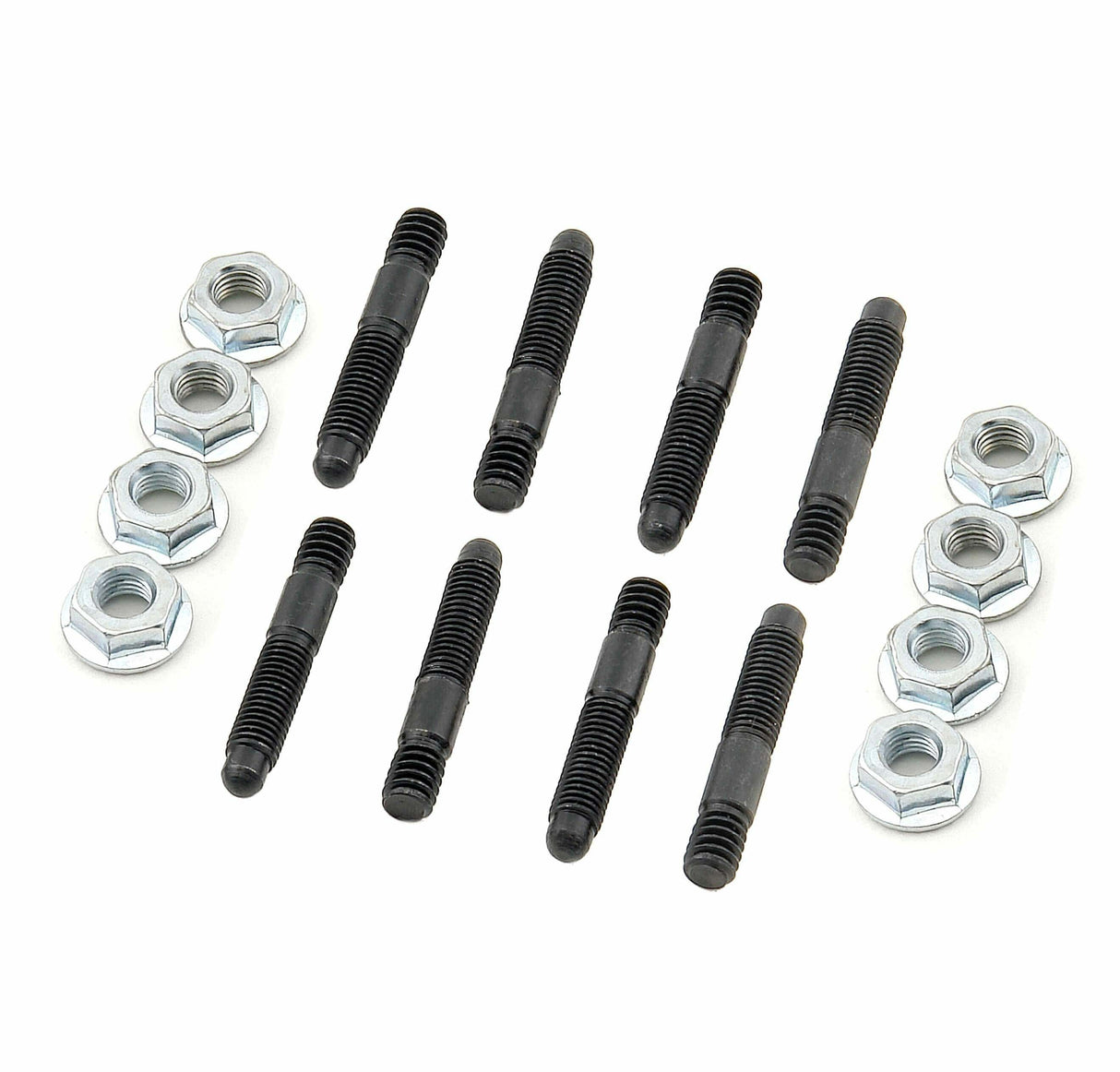Mr. Gasket valve cover stud kit bullet tip SBC Chevy black steel 6329