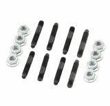 Mr. Gasket valve cover stud kit bullet tip SBC Chevy black steel 6329