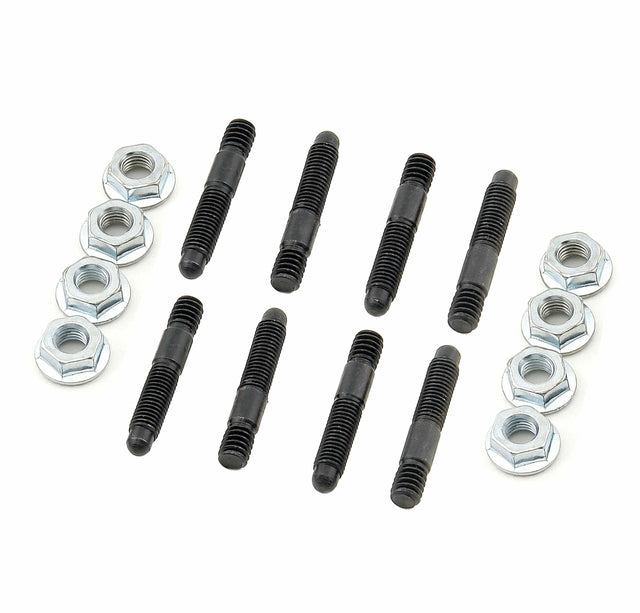 Mr. Gasket valve cover stud kit bullet tip SBC Chevy black steel 6329