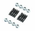 Mr. Gasket valve cover stud kit steel covers SBC Chevy black 6324