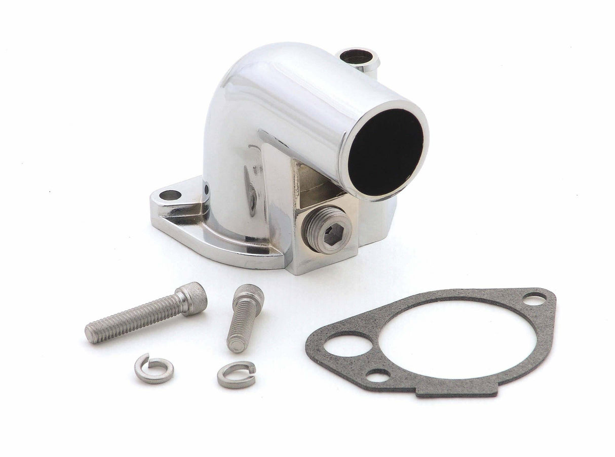 Mr. Gasket water neck chrome Ford polished steel 9713