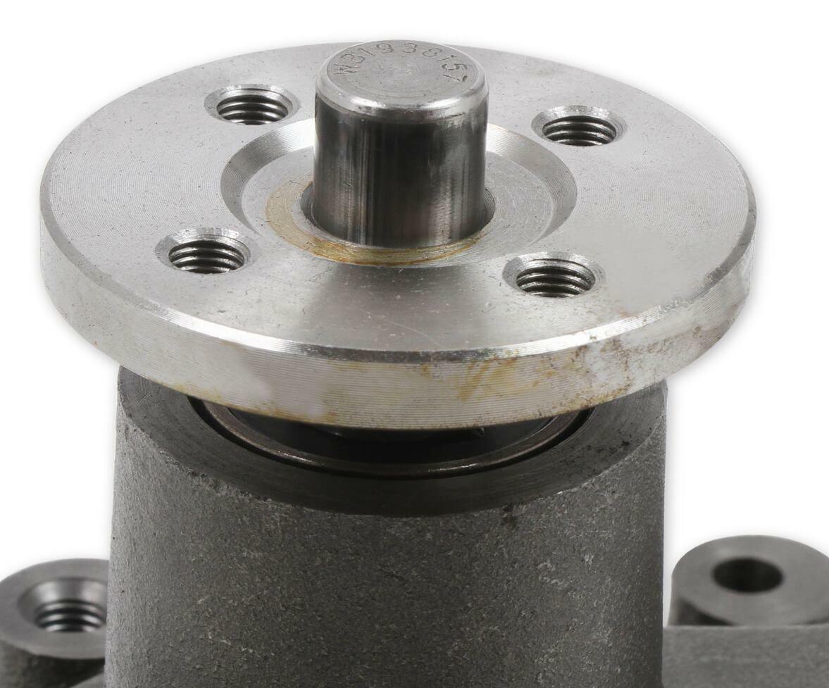 Mr. Gasket water pump 70130NG Ford chrome black aluminum 2493