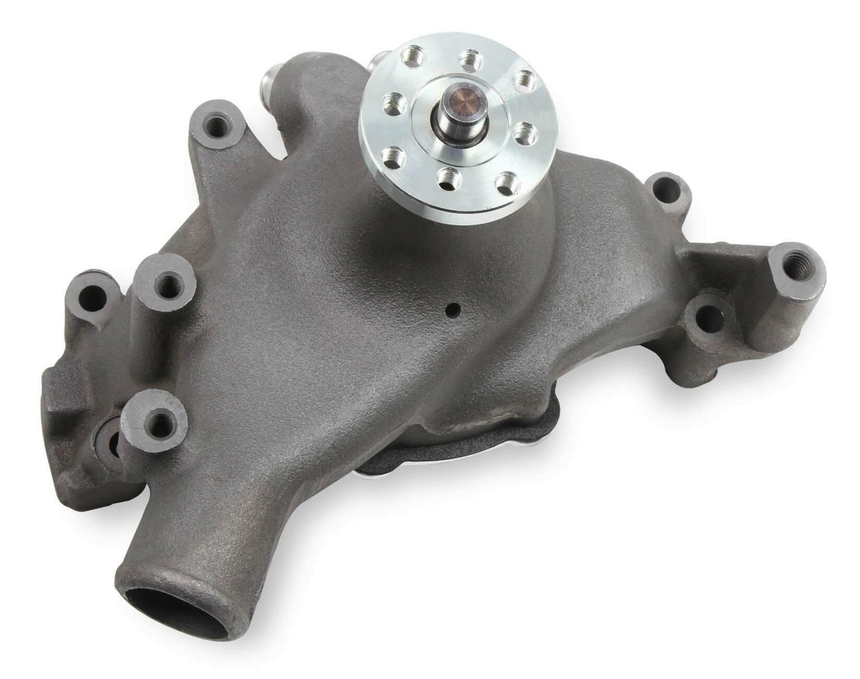 Mr. Gasket water pump 7016NG Chevy chrome black aluminum 2493