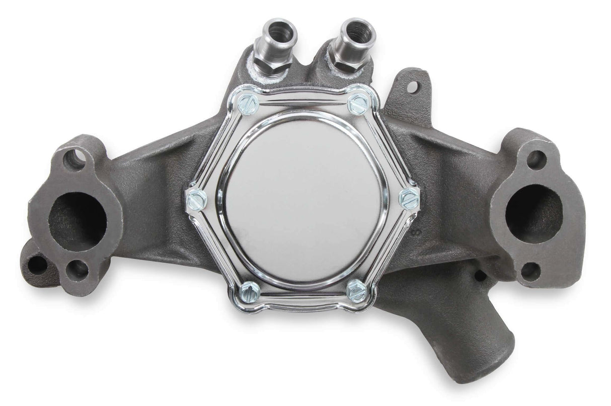 Mr. Gasket water pump 7016NG Chevy chrome black aluminum 2493