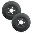 Mr. Gasket wheel dust shields fits most 16 inch wheels 16 inch diameter black aluminum 6906