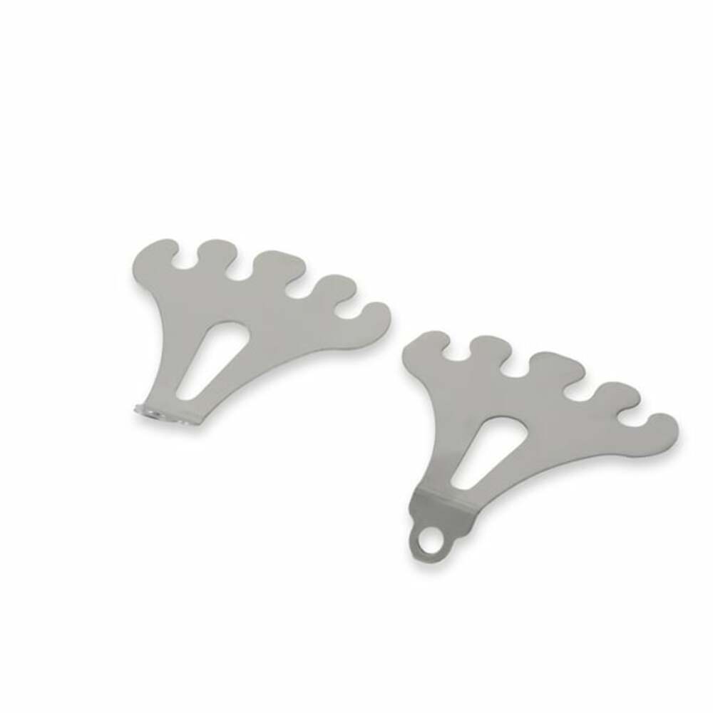 Mr. Gasket wire loom set 4 wire short chrome steel rubber 9751