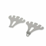 Mr. Gasket wire loom set 4 wire short chrome steel rubber 9751