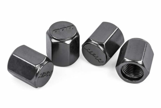 Fits 1985-2024 911 Porsche Valve Stem Caps - Gunmetal for Audi and VW aluminum