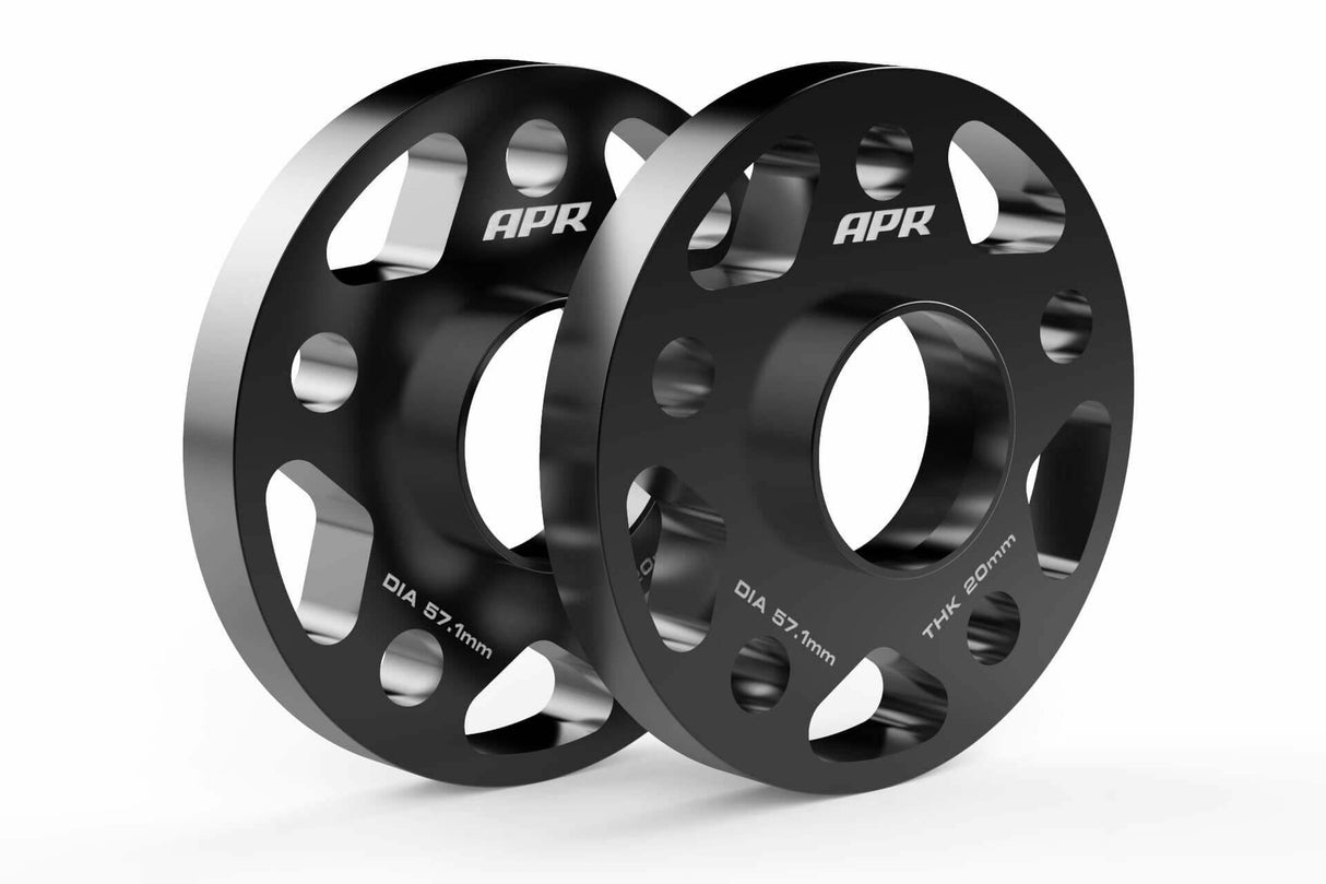 Spacers (Set of 2) - 57.1mm CB - 20mm Thick aluminum black