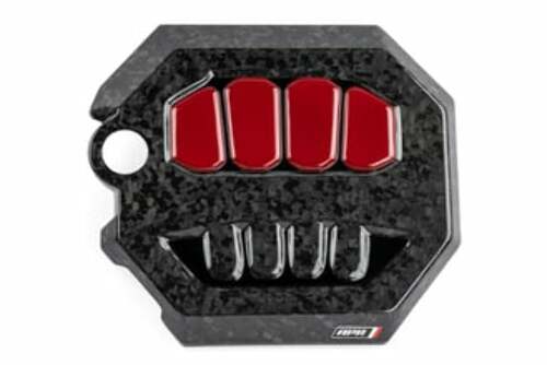 Fits 2022-24 A3 Quattro Audi Engine Cover - 2.0T Carbon Fiber and VW carbon fiber black