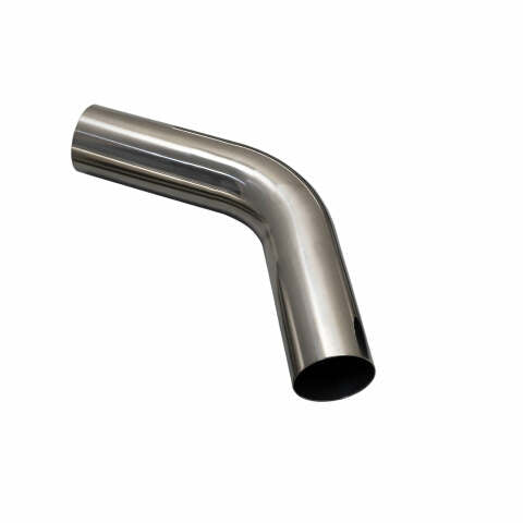 Mandrel Bend 304SS Polished 3.5" 60deg 1.5D 6" Leg Exhaust Pipe-Xforce-MS225-60