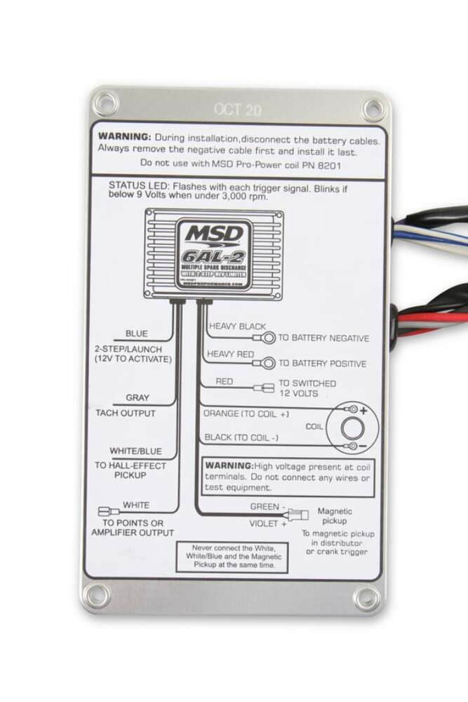 t MSD 64213 6AL-2 Ignition Box Digital w/ Built-In 2 Step SBC BBC SBF Chevy Ford MSD