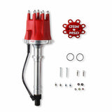MSD ignition distributor red aluminum steel 85551