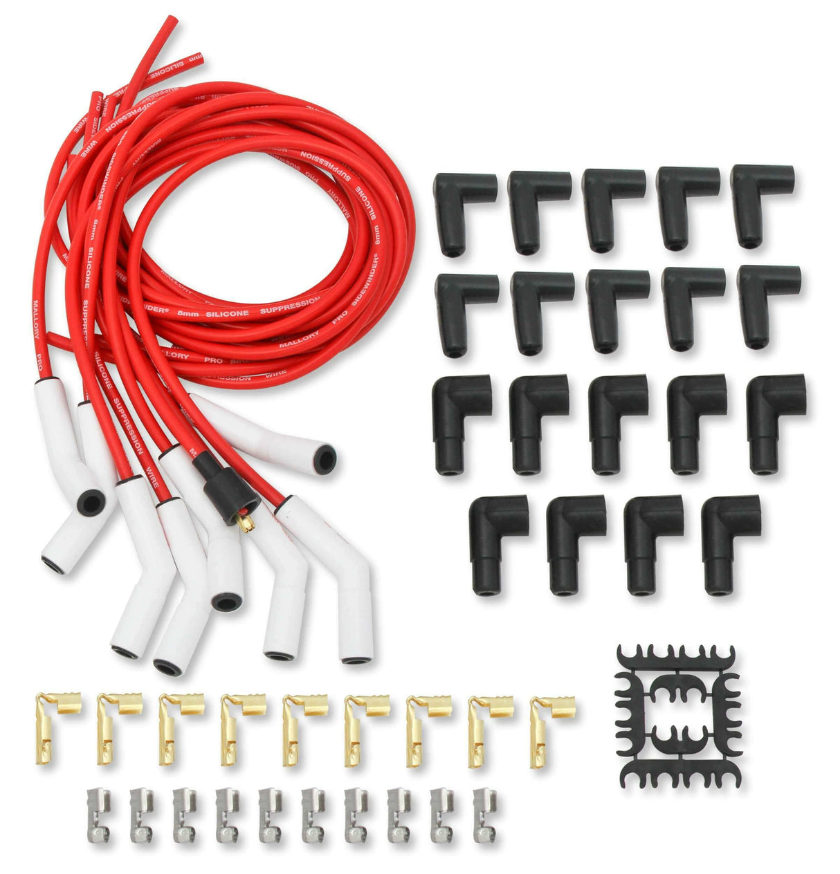 MSD 947C - Ignition 947C Mallory PSW Ceramic Spark Plug Wire Set Mallory ignition-947c-mallory-psw-ceramic-spark-plug-wire-set