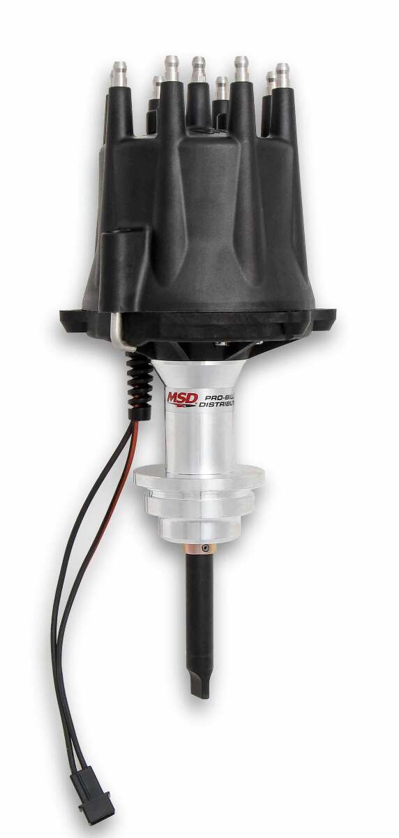 MSD ignition distributor black polished stainless steel 85345