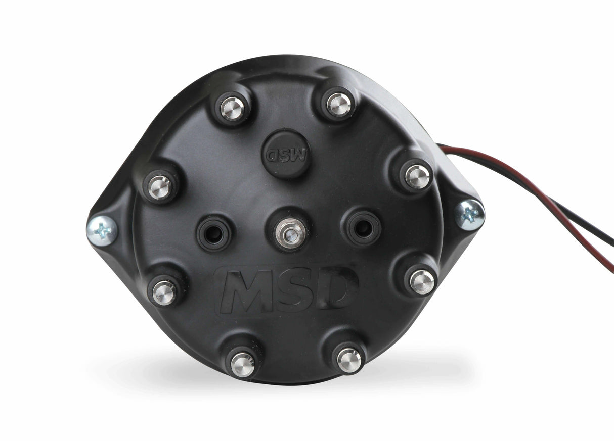 MSD ignition distributor for 1982-1990 Ford F-100 black steel anodized small block 857931