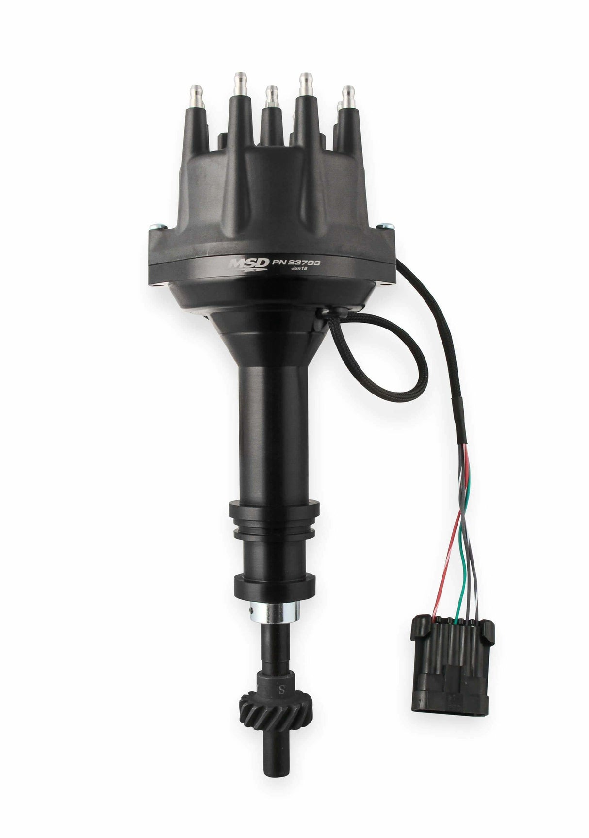 MSD ignition distributor black steel anodized 23793