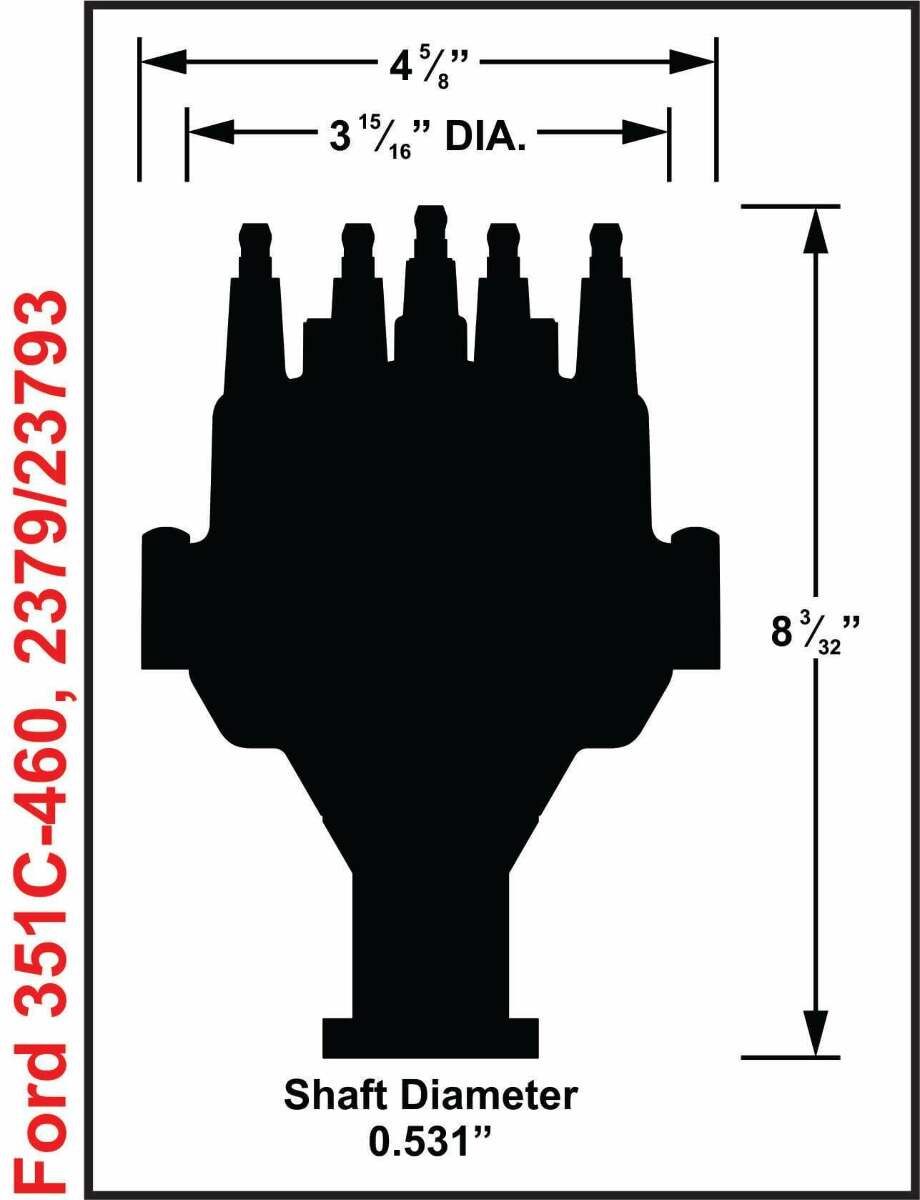MSD ignition distributor black steel anodized 23793