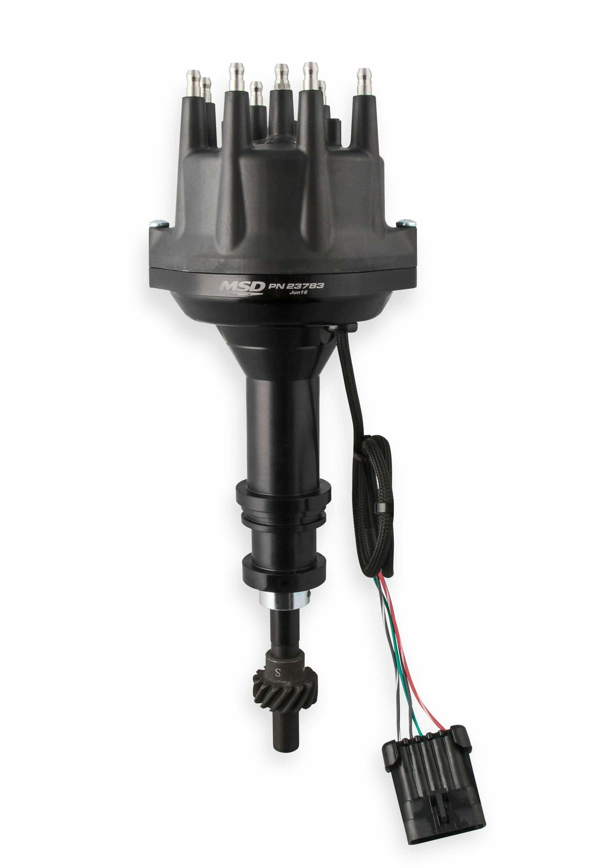 MSD ignition distributor black steel anodized 23783