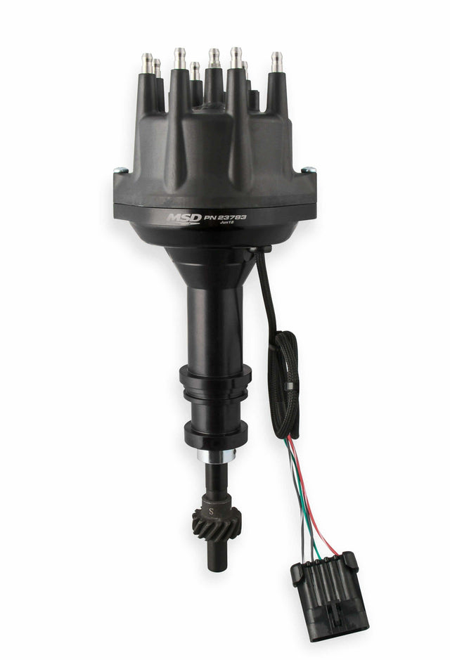 MSD ignition distributor black steel anodized 23783