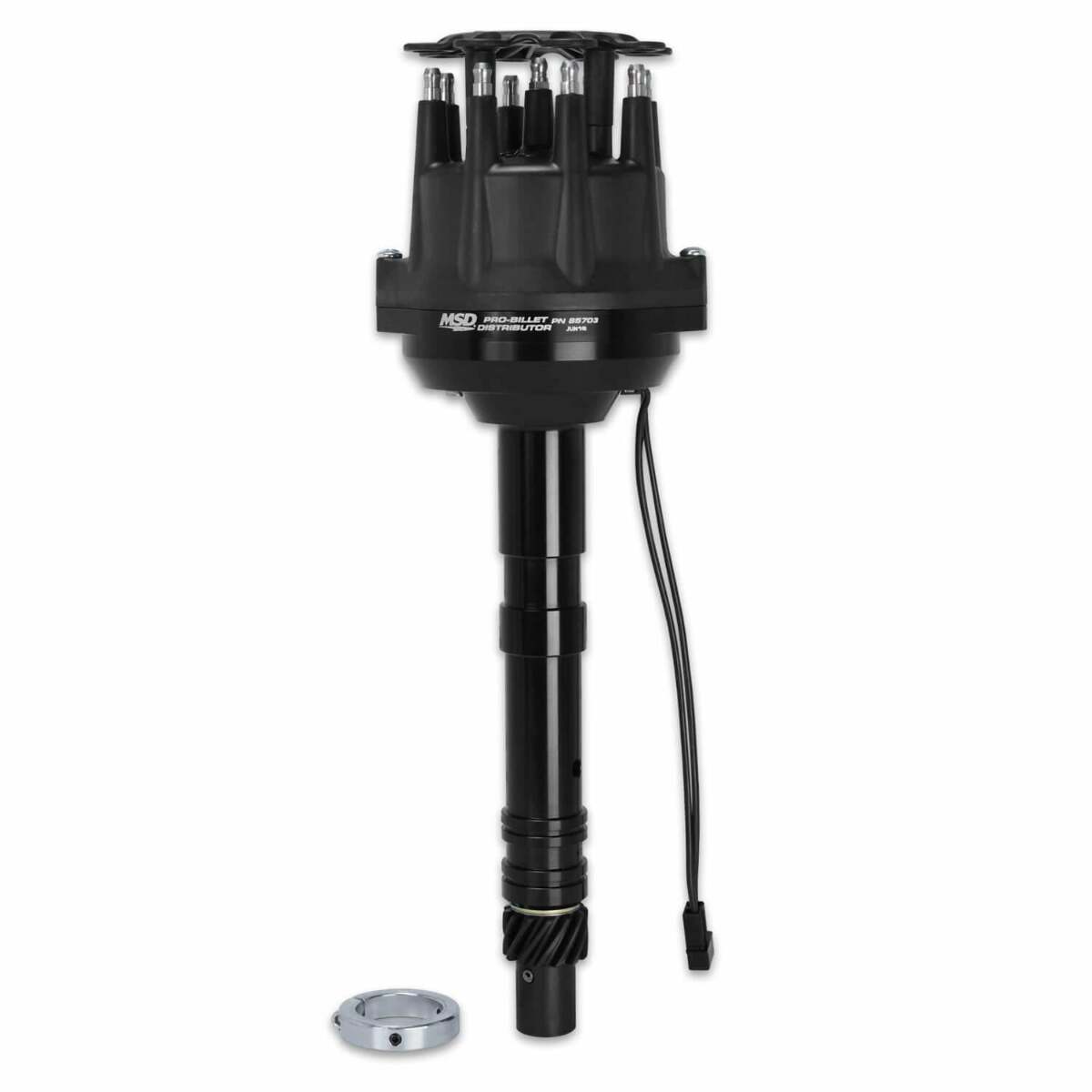 MSD ignition distributor black polished high performance 85703