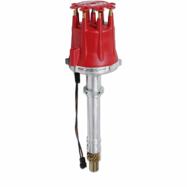 MSD ignition distributor red aluminum bbc 502