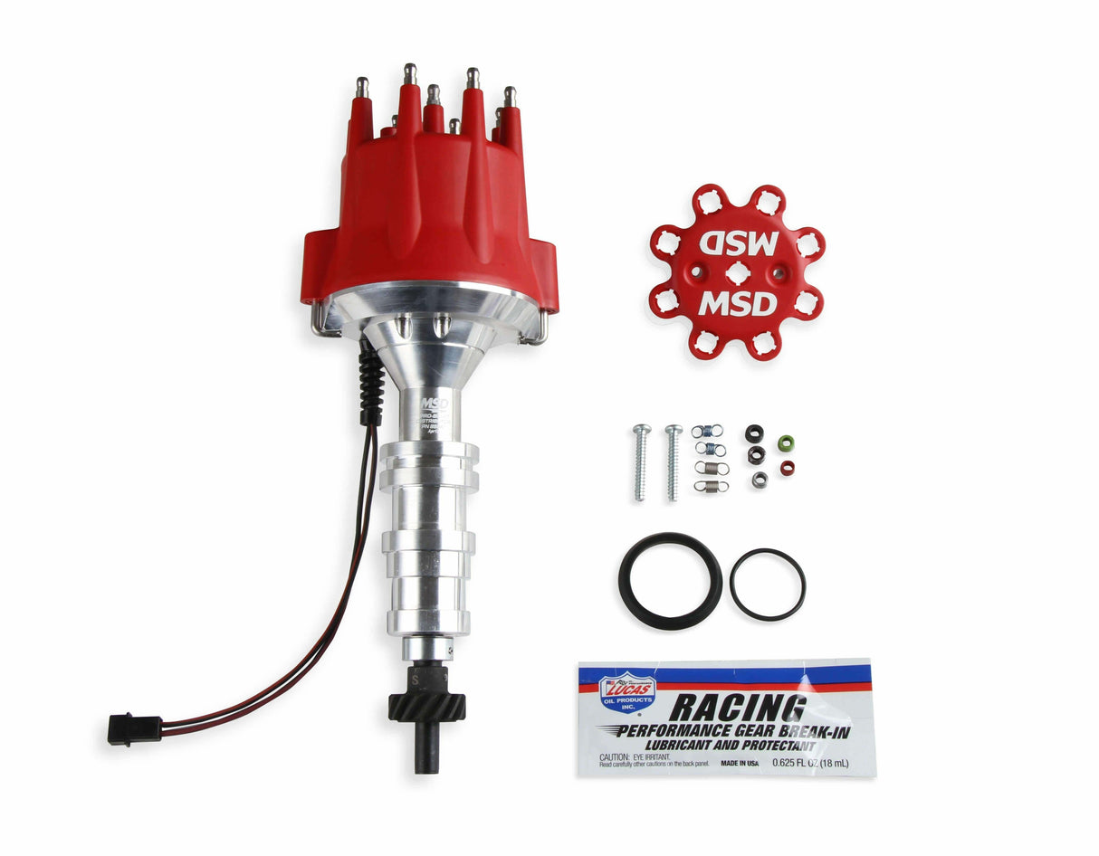 MSD ignition distributor for 1958-1960 Ford Mustang red steel 85941