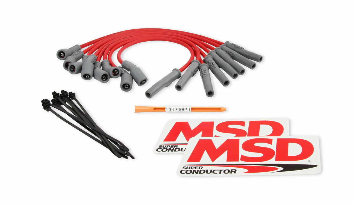MSD spark plug wire set for 2010-2014 Ford F-150 black red 31639