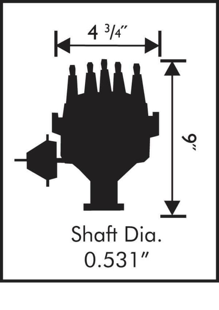 MSD ignition distributor red 428