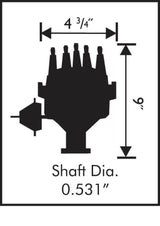 MSD ignition distributor red 428