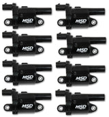 MSD ignition coil for 2014-2018 Chevy Silverado black INJECTED2014-UP-ROUNDBLACK-8PACK-826883