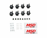 MSD ignition coil black red aluminum 82893