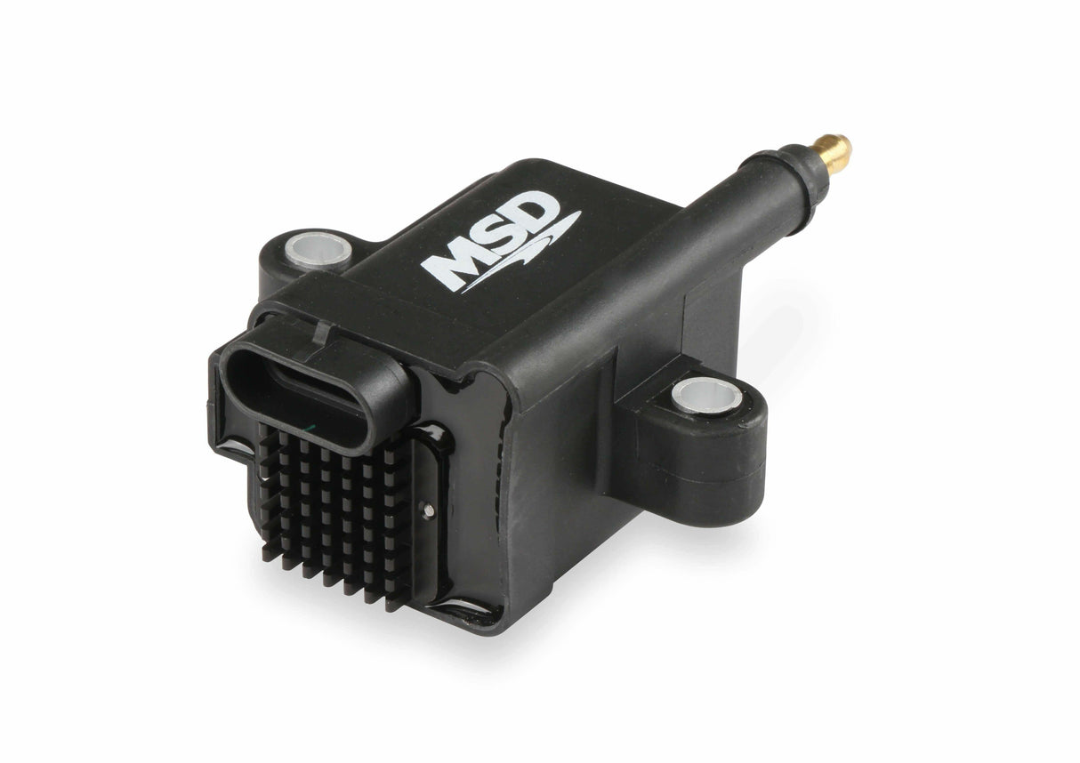 MSD ignition coil black red aluminum 82893