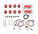 MSD ignition coil black red aluminum 8289