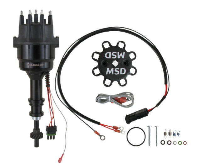 MSD ignition distributor black steel anodized 835071