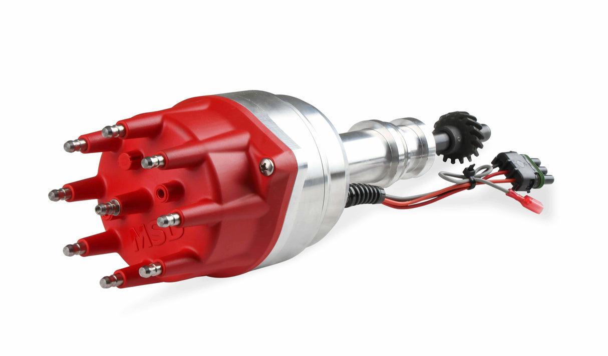 MSD ignition distributor red steel 835066