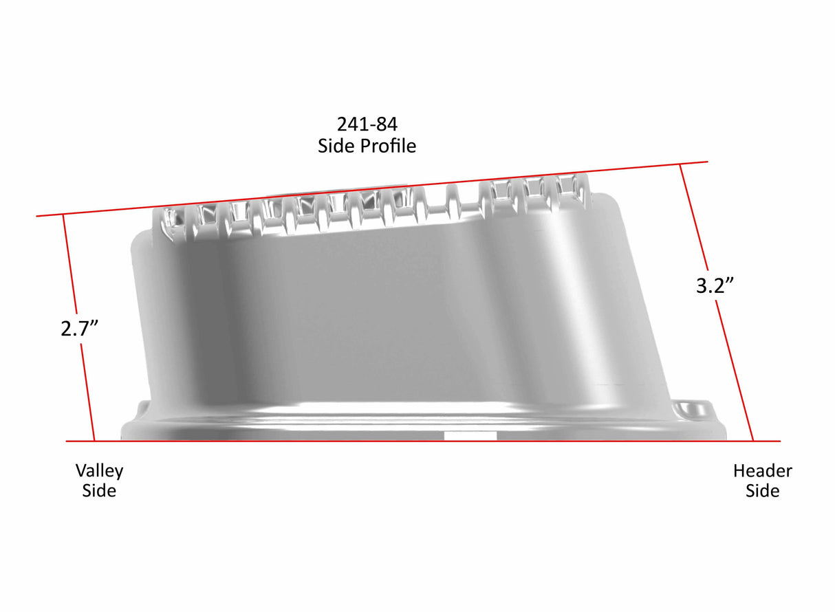 Hooker performance muffler polished polished-241-84