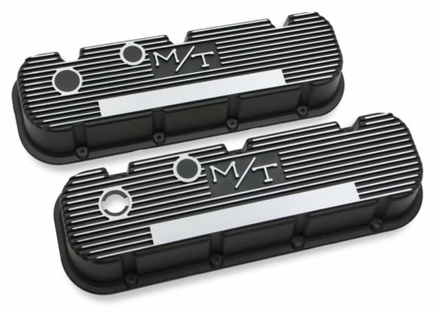 Hooker performance muffler black polished aluminum black-241-85