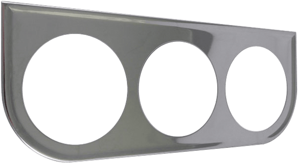 Chrome Under Dash Panel / 3-Hole MT56