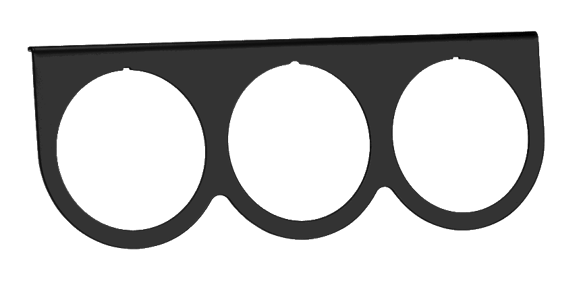 Matte Black Under Dash Panel / 3-Hole MT59