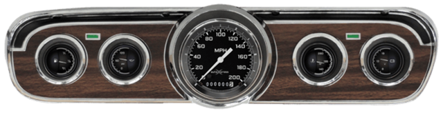AutoCross Gray 1965-66 Mustang Package MU65AXG00 for 1965-1966 Mustang dash gauge cluster